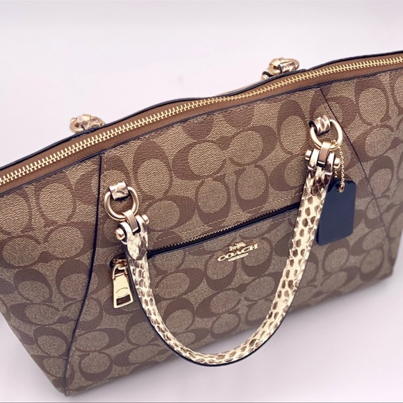 Coach Satchel In Colorblock Signature Canvas - Picture 2 of 10